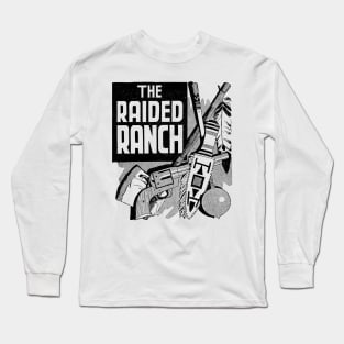 The Raided Ranch Buffalo Bill Western Cowboy Retro Comic Long Sleeve T-Shirt